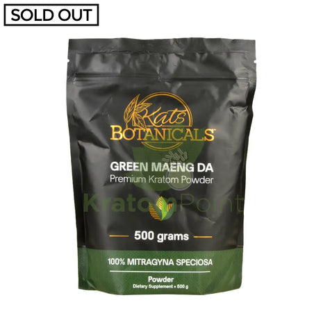 Kats Botanicals Green Maeng Da Kratom Powder, 500 grams