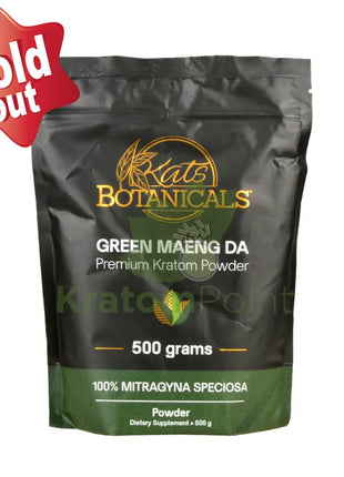 Kats Botanicals Green Maeng Da Kratom Powder, 500 grams