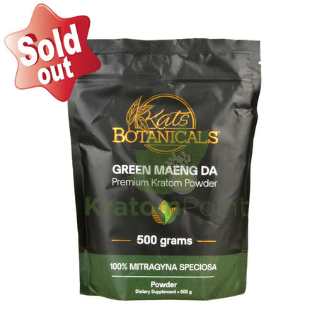 Kats Botanicals Green Maeng Da Kratom Powder, 500 grams