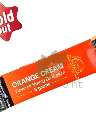 Kats Botanicals Orange Cream Flavored Kratom Packet 1 Count