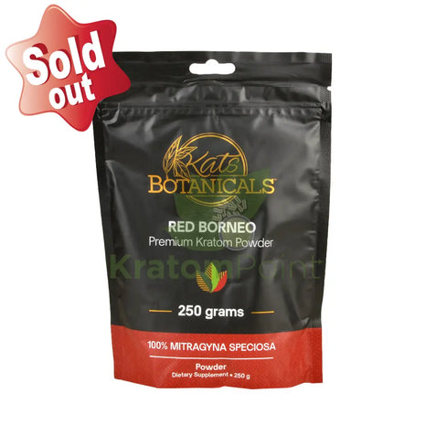 Kats Botanicals Red Borneo Kratom Powder, 250 grams