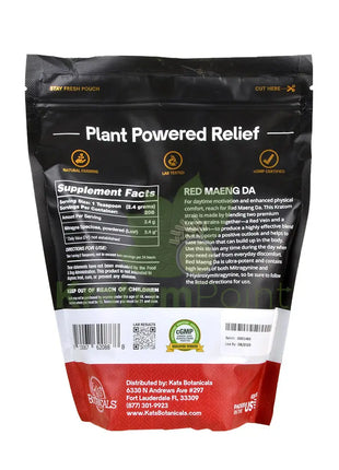 Kats Botanical Red Maeng Da Kratom powder, 500 grams-back