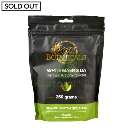 Kats Botanicals White Maeng Da Kratom Powder, 250 grams