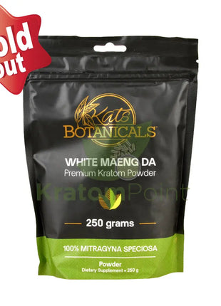 Kats Botanicals White Maeng Da Kratom Powder, 250 grams