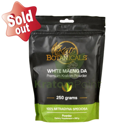 Kats Botanicals White Maeng Da Kratom Powder, 250 grams