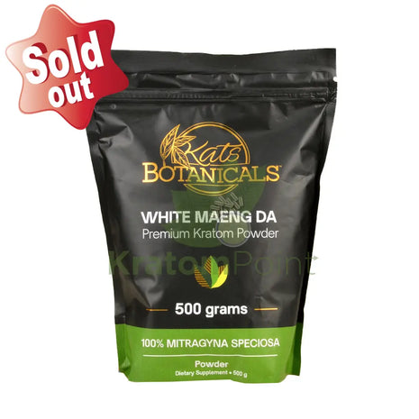 Kats Botanicals White Maeng Da Kratom Powder 500 grams
