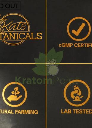 Kats Botanicals, Lab tested, natural farming practices and CGMP certified