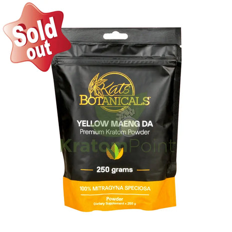 Kats Botanicals Yellow Maeng Da Kratom Powder 250 Grams