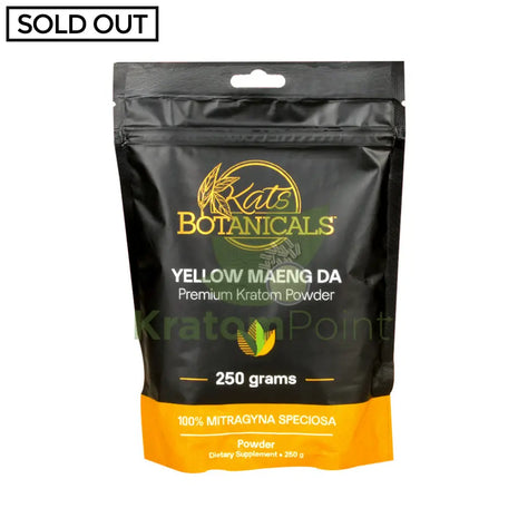 Kats Botanicals Yellow Maeng Da Kratom Powder 250 Grams