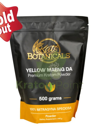 Kats Botanicals Yellow Maeng Da Kratom Powder 500 Grams