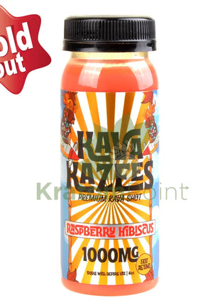 Kava Kazees Premium Shot 1000Mg Raspberry Hibiscus