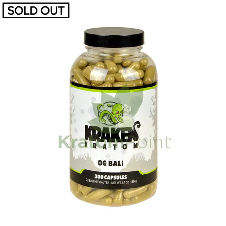 Kraken Kratom Bali 300 Capsules
