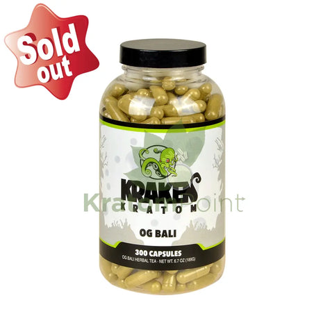 Kraken Kratom Bali 300 Capsules