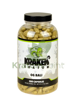 Kraken Kratom Bali 300 Capsules