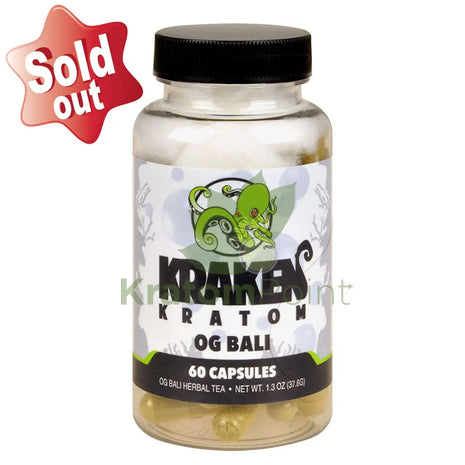 Kraken Kratom Bali 60 Capsules