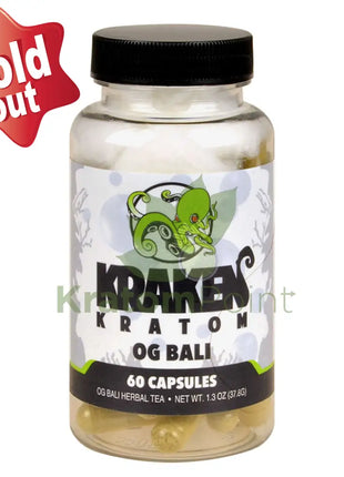 Kraken Kratom Bali 60 Capsules