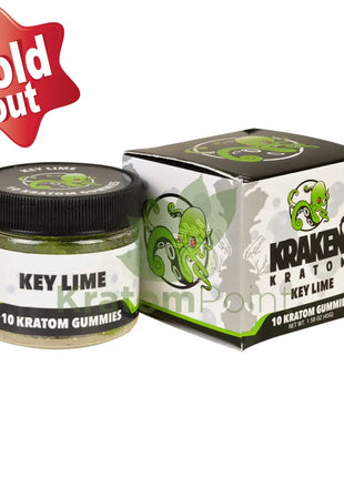 Kraken Kratom Key Lime Gummies 10 Count