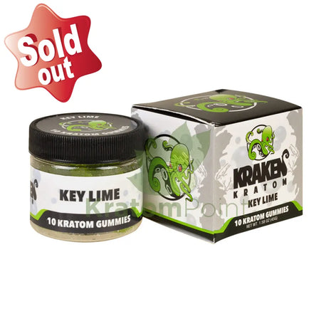 Kraken Kratom Key Lime Gummies 10 Count