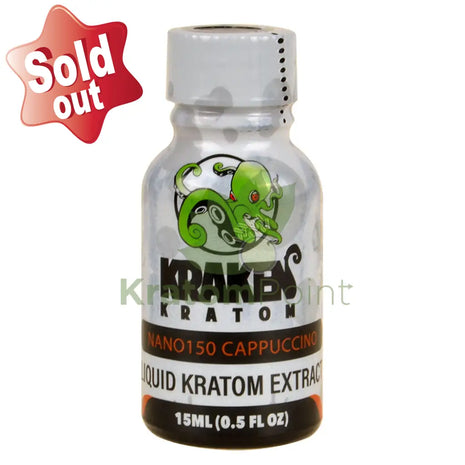 Kraken Kratom Liquid Extract 15Ml Nano 150 Cappuccino
