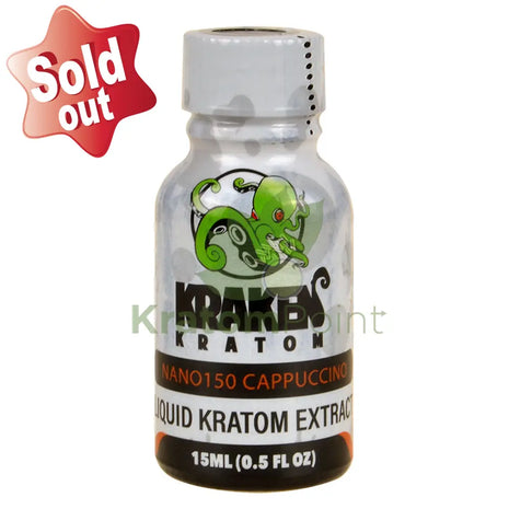 Kraken Kratom Liquid Extract 15Ml Nano 150 Cappuccino