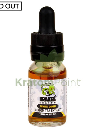 Kraken Kratom Liquid Shots 15Ml White Gold Tea Extract