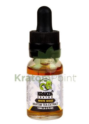 Kraken Kratom Liquid Shots 15Ml White Gold Tea Extract