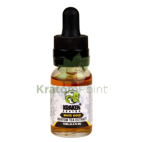 Kraken Kratom Liquid Shots 15Ml White Gold Tea Extract