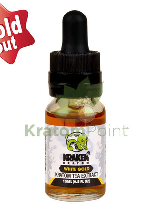 Kraken Kratom Liquid Shots 15Ml White Gold Tea Extract