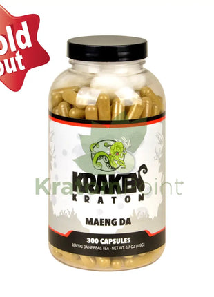 Kraken Kratom Maeng Da 300 Capsules