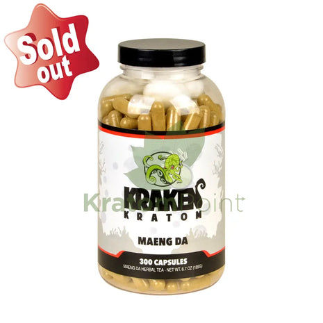 Kraken Kratom Maeng Da 300 Capsules