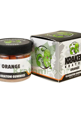 Kraken Kratom Orange Gummies 10 Count