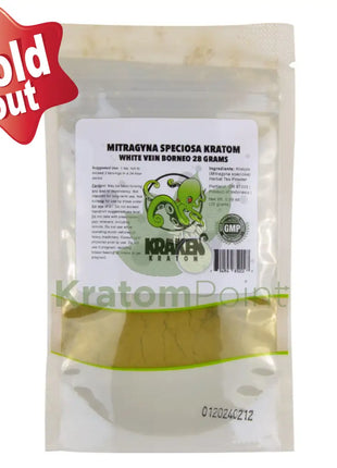 Kraken Kratom Powder 28G White Borneo