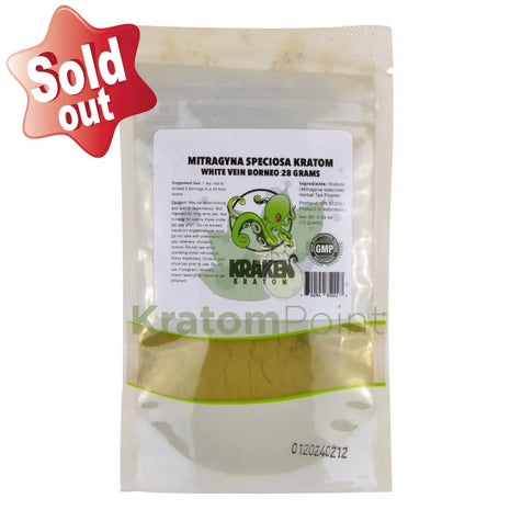 Kraken Kratom Powder 28G White Borneo