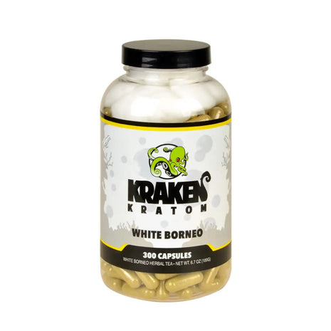 Kraken Kratom White Borneo 300 Capsules
