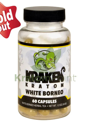 Kraken Kratom White Borneo 60 Capsules