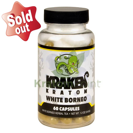 Kraken Kratom White Borneo 60 Capsules