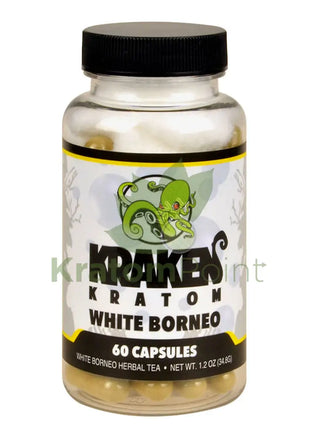 Kraken Kratom White Borneo 60 Capsules