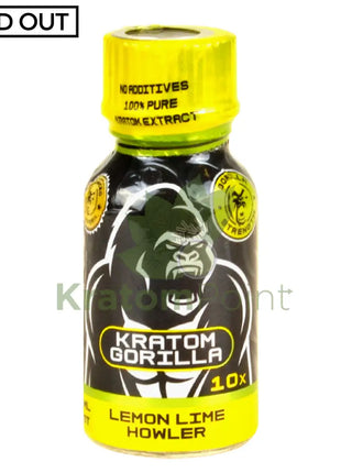Kratom Gorilla Lemon Lime Howler 15Ml Shot