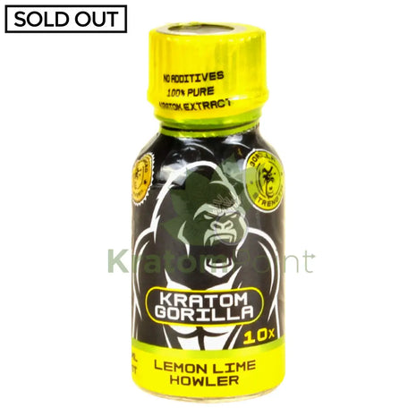 Kratom Gorilla Lemon Lime Howler 15Ml Shot