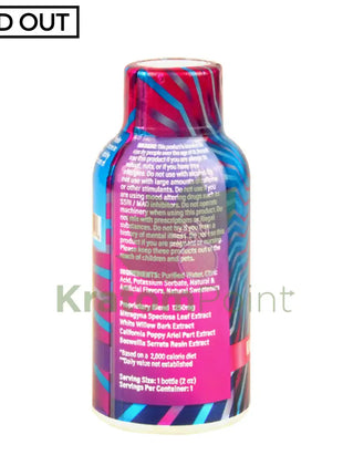 Kratom K Shot NU, 1ct bottle-back