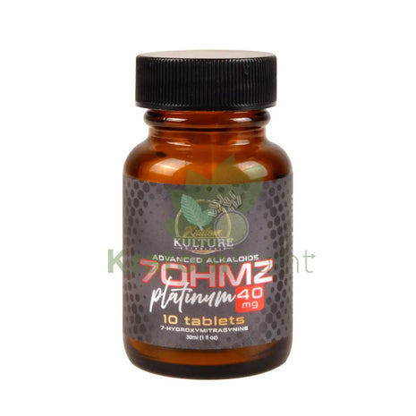 Kratom Kulture Advanced Alkaloids 7OHMZ Platinum Tablets 40mg 10ct Hydroxy