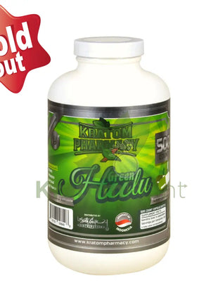 Kratom Pharmacy Green Hulu Capsules 500ct bottle