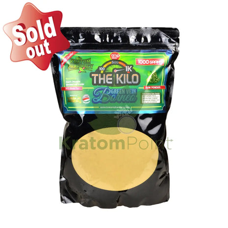 Kratom Pharmacy Powder Green Vein Borneo 1kg bag