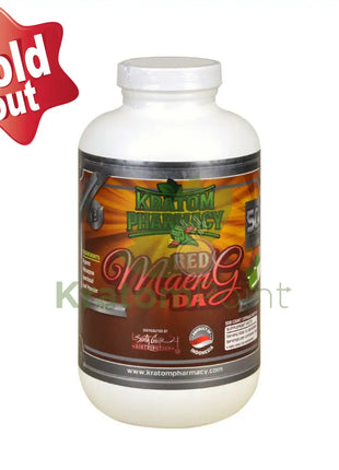 Kratom Pharmacy Red Maeng Da Capsules 500ct bottle