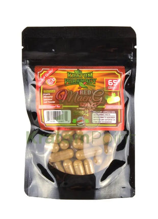 Kratom Pharmacy Red Maeng Da Capsules 65ct