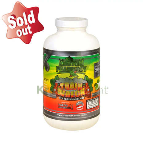 Kratom Pharmacy Train Wreck Capsules 500ct bottle