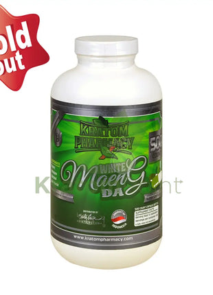 Kratom Pharmacy White Maeng Da, 500 count bottle