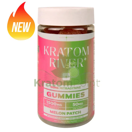 Kratom River 50mg Melon Patch MIT Gummies 30ct