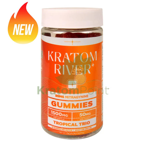 Kratom River 50mg Tropical Trio MIT Gummies 30ct