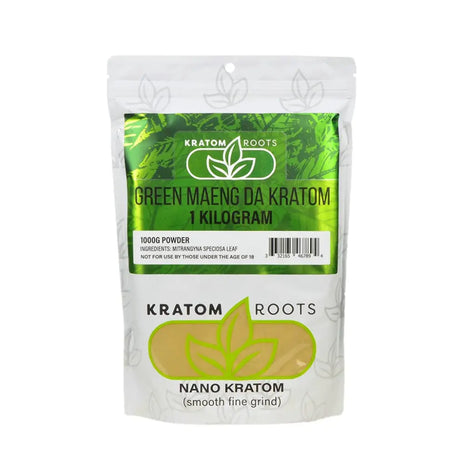 Kratom Roots Nano Green Maeng Da 1000 Grams (1Kg)